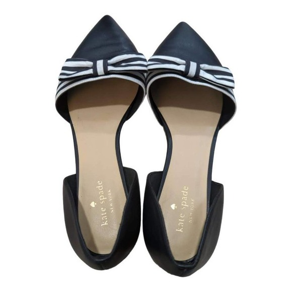 kate spade Shoes - Kate Spade Leather D'Orsay Pointed Toe Flats size 10m